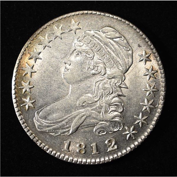 1812/1 BUST HALF DOLLAR AU/BU
