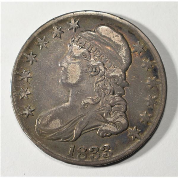 1833 BUST HALF DOLLAR VF/XF