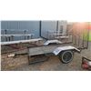 Image 2 : HOMEBUILT Utility Trailer : 2" Ball (Measures : 9ft x 4ft Deck) (Note: Bent Axle) (NO SERIAL NUMBER