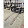 Image 1 : ATTACHMENT : Forks : 4ft John Deere Worksite Pro (Skid Steer Mount)  (Note: This item located : 2209