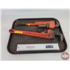 Image 2 : Pipe Wrenches (2) : Ridgid & Matrix (Both : 18")  (Note: This item located : 2209 - 23 Street Wainwr