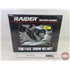 Image 1 : RAIDER Full Face Snow Helmet : Silver (Never Used) (Size : Large) (Box Measures : 11-1/4"H x 14-1/4"