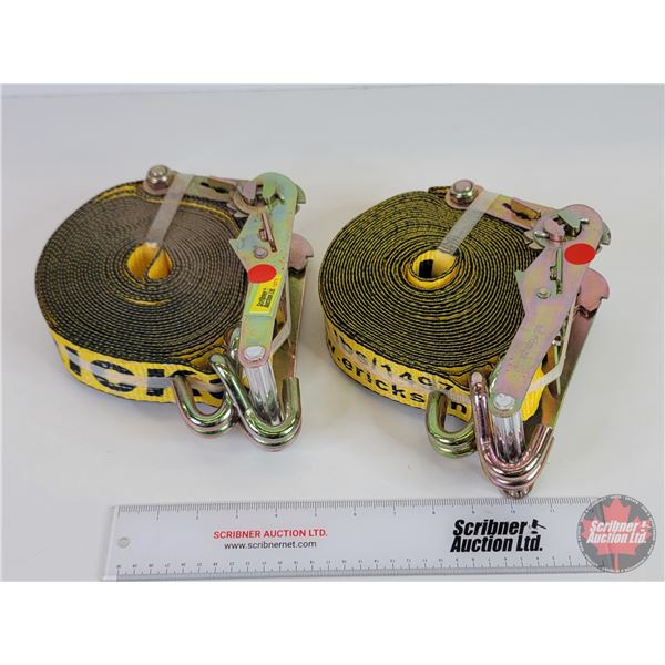 Erickson 2" Ratchet Straps (2) : New  (Note: This item located : 2209 - 23 Street Wainwright, AB : S