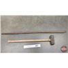 Image 2 : Sledge Hammer (10lbs) & Crow Bar (Crow Bar Measures : 51"L)  (Note: This item located : 2209 - 23 St