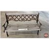 Image 1 : Park Bench : Cast Iron & Wood (Needs Restoration) (Measures : 30"H x 50"W x 22"D)  (Note: This item 