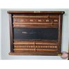 Image 1 : Wooden Scoreboard : Hayford Ltd c. 1930 (Measures : 24"H x 24"W)  (Note : Located 3 Miles North Of W