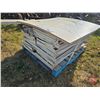 Image 2 : PALLET LOT : Metal Store Shelving : 16ft Sections (Various Shelf Lengths) (from Wainwright Co-Op Lum