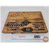 Image 1 : Butterfield Tap & Die Set w/ Wooden Case (Case Measures : 2"H x 17"W x 6"D)  (Note: This item locate