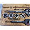 Image 2 : Butterfield Tap & Die Set w/ Wooden Case (Case Measures : 2"H x 17"W x 6"D)  (Note: This item locate