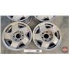 Image 2 : Chevy Truck Aluminum Rims (4) : (16" x 7") (6 Bolt)  (Note: This item located : 2209 - 23 Street Wai