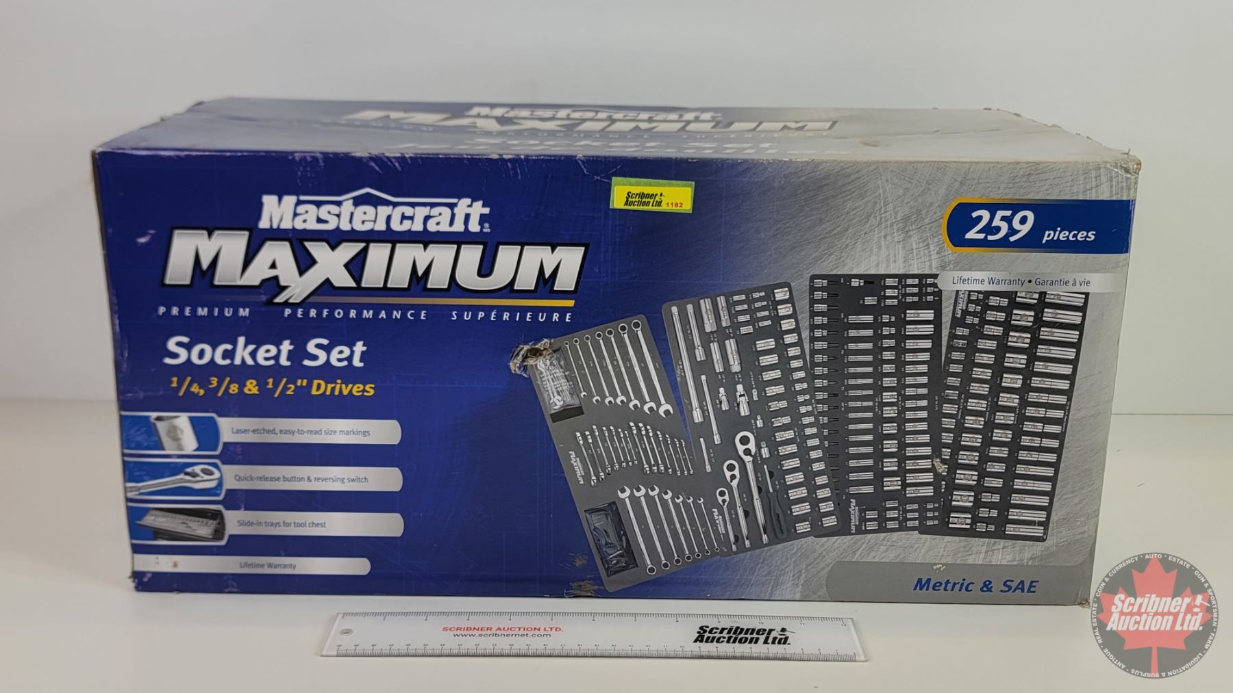 Maximum Apprentice Socket Set Mastercraft Maximum Socket Set (259 pcs) (NIB) (Box Measures : 11