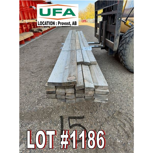 LOCATION : UFA PROVOST : LUMBER : (29pcs) - 2x6x16ft (6) - 2x4x12ft (3) - 2x4x16ft (20)  (IMPORTANT 