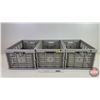 Image 1 : Collapsible Crates (3) (Each Measures : 10-1/2"H x 21"W x 14"D)  (Note: This item located : 2209 - 2