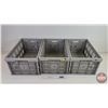 Image 2 : Collapsible Crates (3) (Each Measures : 10-1/2"H x 21"W x 14"D)  (Note: This item located : 2209 - 2