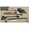 Image 1 : Long Handle Tools (5) : - Aluminum Square Shovel - Splitting Maul - Post Maul - Scraper - Snow Shove