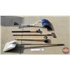 Image 2 : Long Handle Tools (5) : - Aluminum Square Shovel - Splitting Maul - Post Maul - Scraper - Snow Shove
