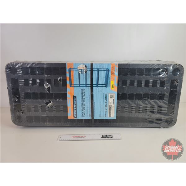 Certified Adjustable Shelving Unit (Measures : 72"H x 36"W x 14"D) (Shipping Pkg Size : 11"H x 36"W 