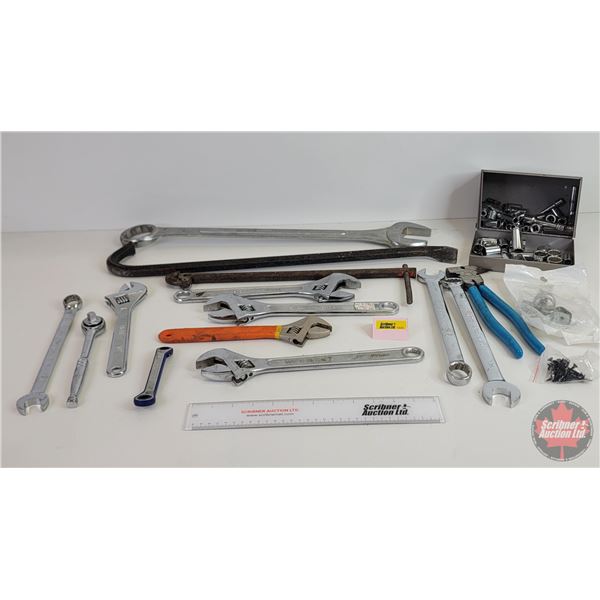 Tool Grouping : - Combination Wrenches  - Crescent Wrenches - Sockets Ratchet - Under Sink Wrench - 