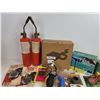 Image 8 : Yard & Lawn Combo : - Concrete Molds - 20" Mower Blades (2) - Solar Motion Light - Gas Can Accessori