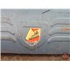 Image 8 : Beach Metal Tool Box w/ Contents : (Tool Box Measures : 7""H x 19"W x 7-1/2"D) - Funnel - Oil Can Sp