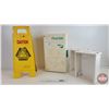 Image 1 : Industrial Combo :  - Wet Floor Sign (26"H) - First Aid Box - Visible Ballot Boxes (2)  (Note: This 