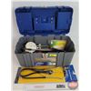 Image 1 : Mastercraft Maximum Tool Box w/ Contents : - Mechanics Stethoscope - Adjustable Pin Wrench - Cut Off