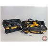 Image 1 : Dewalt Tool Bags (2) w/Contents - Chargers - Batteries - Drill - Flashlights (NOTE : Batteries & Too