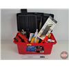 Image 2 : Mastercraft Tool Box (19") w/ Contents - Speed Square - Auto Center Punch - Saw Gauge - Scrapers - A