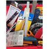 Image 8 : Mastercraft Tool Box (19") w/ Contents - Speed Square - Auto Center Punch - Saw Gauge - Scrapers - A