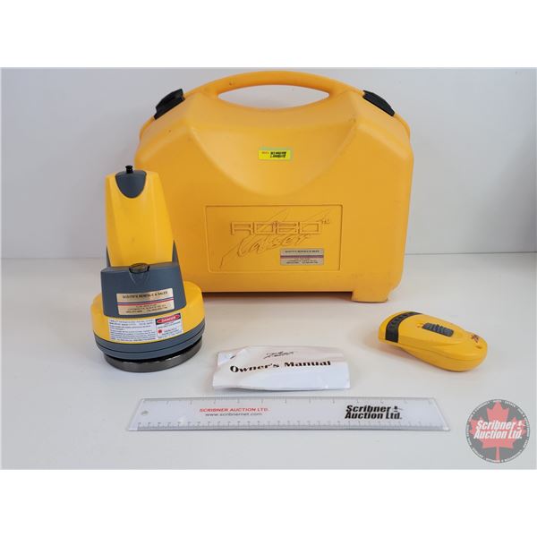 Robolaser Transit Level w/Case (Case Measures : 14"H x 16"W x 11"D) (NOTE : Tripod Not Included)  (N