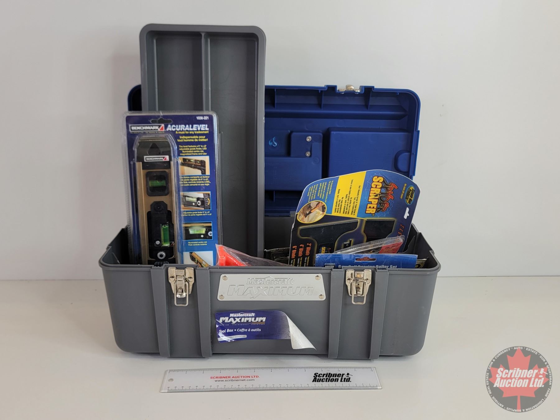 Mastercraft Maximum Tool Box w/Contents : - Scraper Blades - Hollow ...
