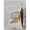 Image 4 : Glass Bead Blasting Media (1 Bag) & White Tile Mortar (NOTE : Both Bags Have Small Hole, Mostly Full