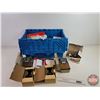 Image 1 : Folding Lid Plastic Tote w/Contents - Timers Switches - Thermostat - Emergency Light - Joist Hangers