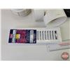 Image 2 : Plastic Tote w/ Variety of PVC Pipe Fitting (Tote Measures : 12"H x 21-1/2"W x 16"D)  (Note: This it