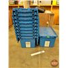Image 8 : Stackable Folding Lid Plastic Totes (10) (Each Tote Measures : 14"H x 25-1/2"W x 16-1/2"D)  (Note: T
