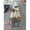 Image 1 : LOCATION : UFA PROVOST : LUMBER : (33pcs) - 2x6x16ft (6) - 2x8x16ft (1) - 5/4x6x12ft (1) - 2x4x16ft 
