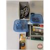 Image 2 : Tote Lot w/Contents - Remington Power Loads (3 Pks) - CO2 Cartridges (2) - Tool Hangers - Variety of