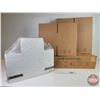 Image 1 : Shipping Boxes (Cardboard) (New) (Variety of Sizes - See Pics) w/Cardboard Corners  (Note: This item