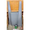 Image 1 : Metal Rolling Pegboard Cart (Not Assembled : Needs Bolts) (Measures : 62"H)  (Note: This item locate