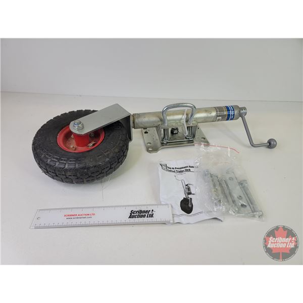 Pneumatic Bolt On Swivel Trailer Jack (New) (Measures : 29 L)  (Note: This item located : 2209 - 23 