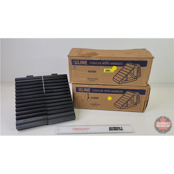 Uline Rubber Wheel Chocks (4) (New)  (Note: This item located : 2209 - 23 Street Wainwright, AB : Sc