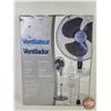 Image 3 : Wind Chaser Remote Control Oscillating Stand Fan (16") (Box Measures : 24"H x 18"W x 6"D) (NIB)  (No