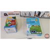 Image 2 : Kids Games (3) : Batting Tee, Monster Jam Mini Hoop & Bean Bag Toss w/Balloon Inflator (All NIB)  (N