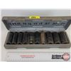 Image 2 : Powerfist 1/2" Drive Deep Impact Socket Set (10 pc) : Metric w/Case (Case Measures : 2"H x 13-1/2"W 
