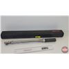 Image 2 : Gear Wrench 3/8" Drive Torque Wrench (10 - 100 ft lbs) w/Case (Case Measures : 2-1/2"H x 24"W x 2-1/