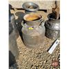 Image 8 : Cream Cans (5) (Tallest Measures : 25"H)  (Note: This item located : 2209 - 23 Street Wainwright, AB