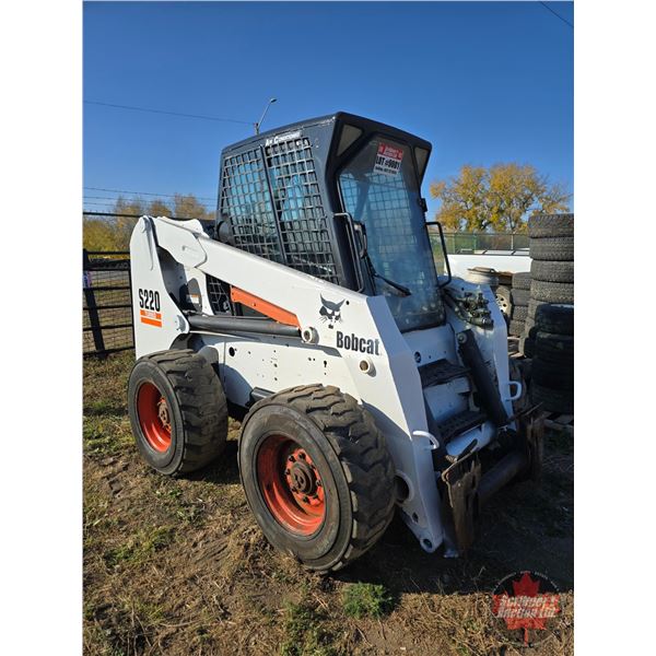 SKID STEER : 2003 Bobcat Model S220 Turbo : Compact Skid Steer Loader