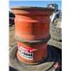 Image 2 : Skid Steer Tires (2) + Rims (4) : Bobcat 12-16.5