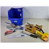 Image 1 : Staple Guns (Variety) (8) w/Blue Bin (Bin Measures: 13"H x 11"W x 14"D)