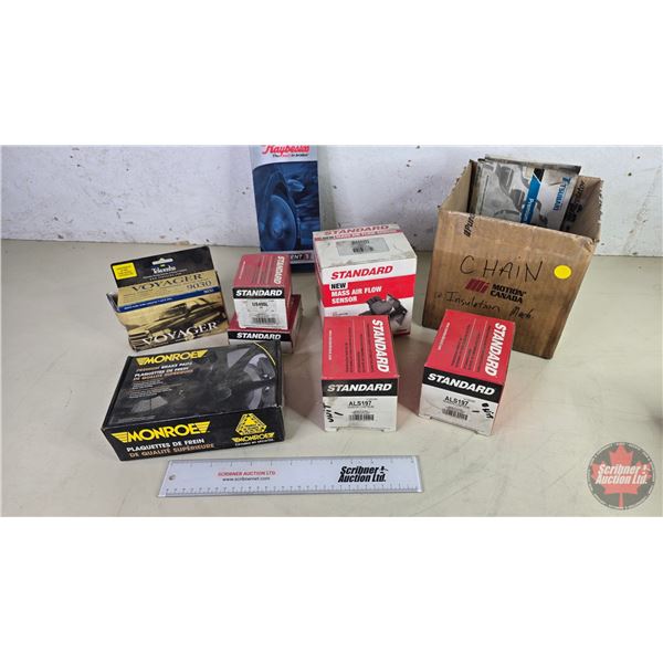 Combo Grouping Parts in Orig Boxes : Mass Airflow Sensor; Trailer Brake Controller; Brake Pads; Roll